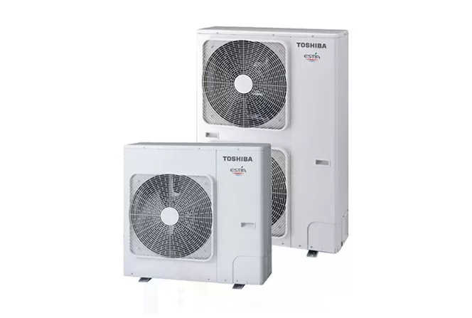 Toshiba external heat pump unit (HWS-1403H8R-E)