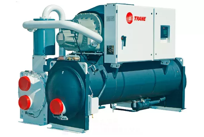 Air cooled chiller Trane RTHD D3G2G2 Series R self-contained screw water cooled chiller